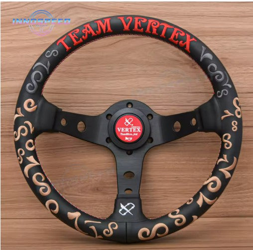 Vertex Decal Customised Steering Wheel - Quick Release aftermarket made