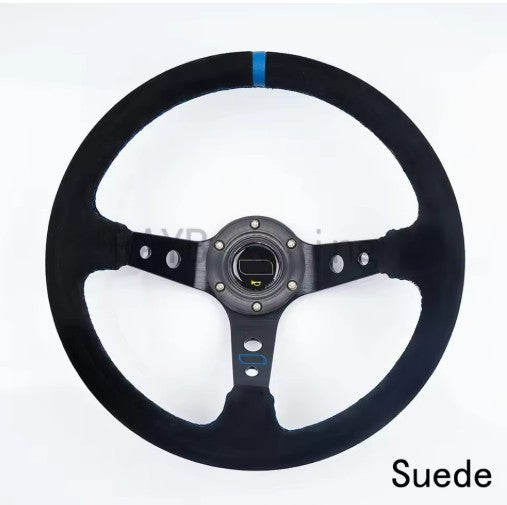 Aftermarket Suede Steering Wheel - quick release